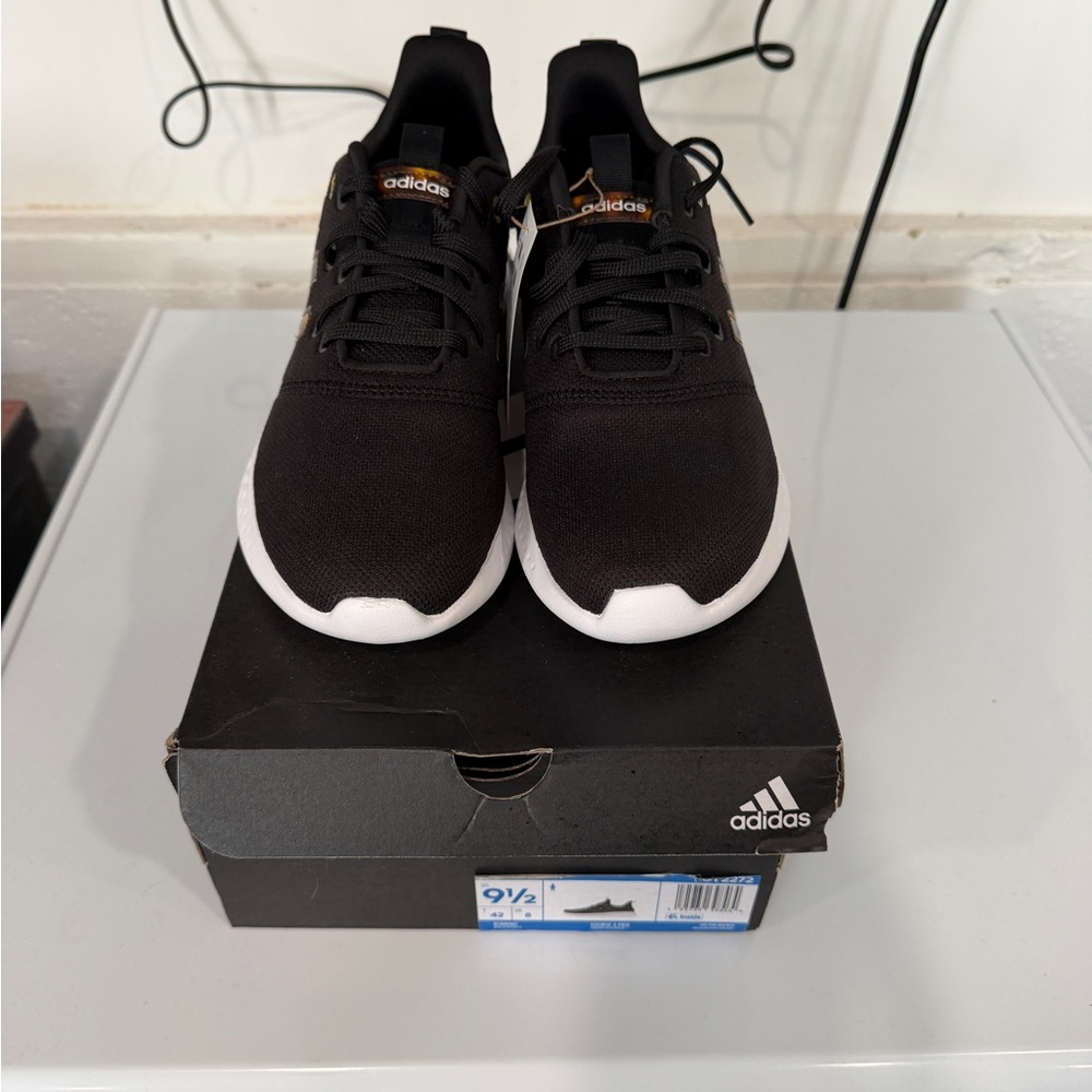 adidas Women's Black and White Athletic Shoes